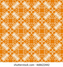 Abstract seamless pattern of orange color for wallpapers and background.