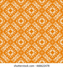 Abstract seamless pattern of orange color for wallpapers and background.