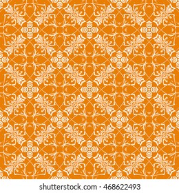 Abstract seamless pattern of orange color for wallpapers and background.