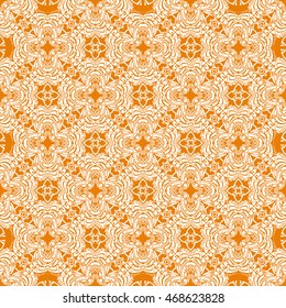 Abstract seamless pattern of orange color for wallpapers and background.