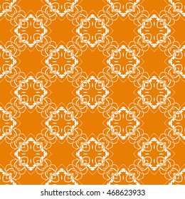 Abstract seamless pattern of orange color for wallpapers and background.