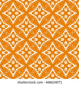 Abstract seamless pattern of orange color for wallpapers and background.