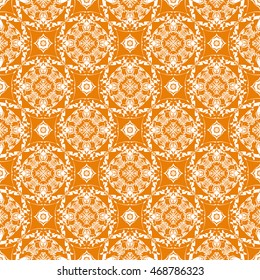 Abstract seamless pattern of orange color for wallpapers and background.