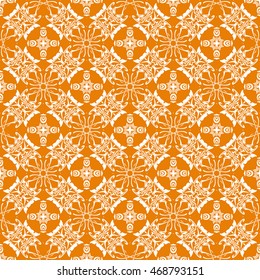 Abstract seamless pattern of orange color for wallpapers and background.