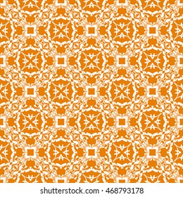 Abstract seamless pattern of orange color for wallpapers and background.