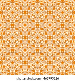 Abstract seamless pattern of orange color for wallpapers and background.