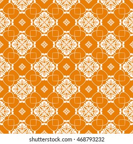 Abstract seamless pattern of orange color for wallpapers and background.