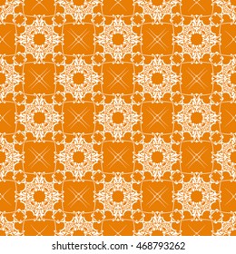 Abstract seamless pattern of orange color for wallpapers and background.