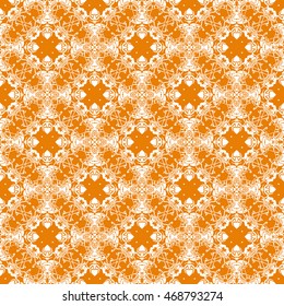 Abstract seamless pattern of orange color for wallpapers and background.