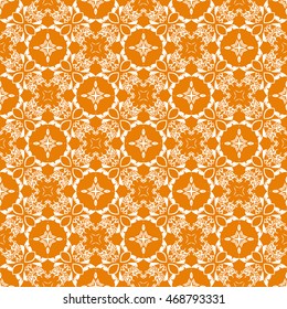 Abstract seamless pattern of orange color for wallpapers and background.
