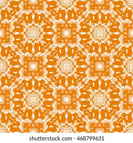 Abstract seamless pattern of orange color for wallpapers and background.