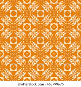 Abstract seamless pattern of orange color for wallpapers and background.