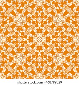 Abstract seamless pattern of orange color for wallpapers and background.