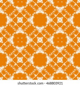 Abstract seamless pattern of orange color for wallpapers and background.