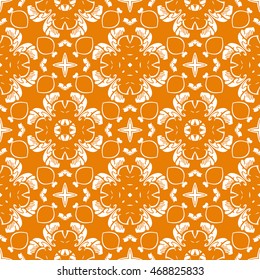 Abstract seamless pattern of orange color for wallpapers and background.