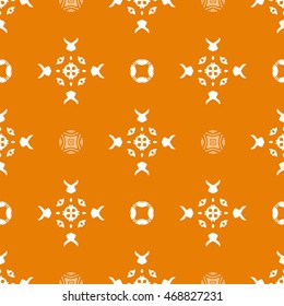 Abstract seamless pattern of orange color for wallpapers and background.