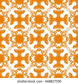 Abstract seamless pattern of orange color for wallpapers and background.