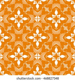 Abstract seamless pattern of orange color for wallpapers and background.