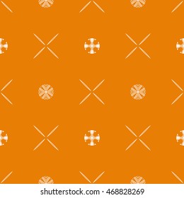 Abstract seamless pattern of orange color for wallpapers and background.