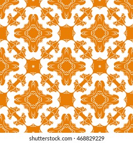 Abstract seamless pattern of orange color for wallpapers and background.