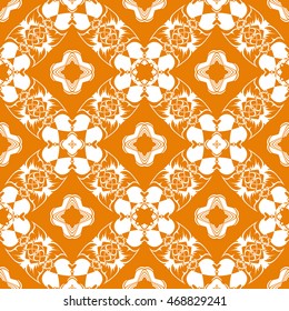 Abstract seamless pattern of orange color for wallpapers and background.