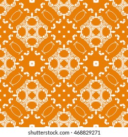 Abstract seamless pattern of orange color for wallpapers and background.