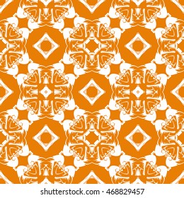Abstract seamless pattern of orange color for wallpapers and background.