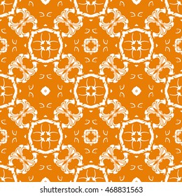 Abstract seamless pattern of orange color for wallpapers and background.