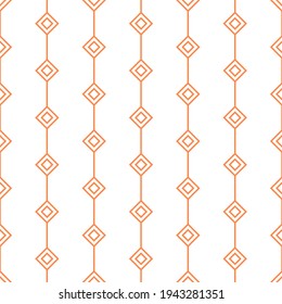 Resumen Patrón sin costura Doodle naranja figuras geométricas Vector de fondo