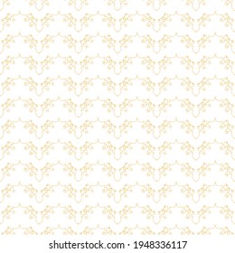 Abstract Seamless Pattern Orange Doodle Background Vector
