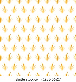 Abstract Seamless Pattern Orange Doodle Background Vector