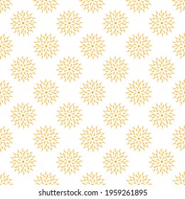 Abstract Seamless Pattern Orange Doodle Background Vector