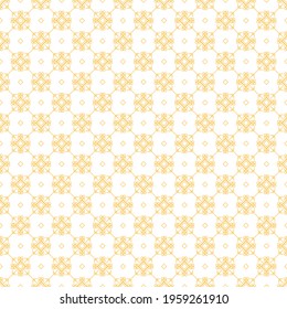 Abstract Seamless Pattern Orange Doodle Background Vector