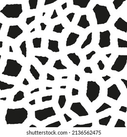 Abstract seamless pattern with organic shapes