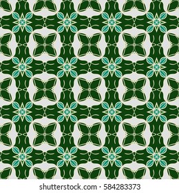 Abstract seamless pattern. In oriental style.