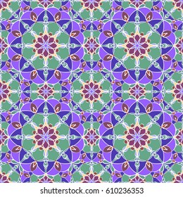 Abstract seamless pattern. In oriental style.