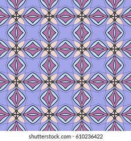 Abstract seamless pattern. In oriental style.