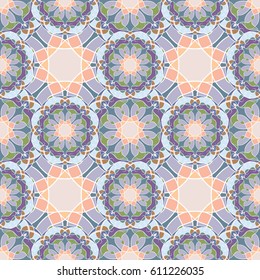 Abstract seamless pattern. In oriental style.