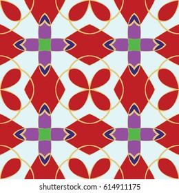 Abstract seamless pattern. In oriental style.