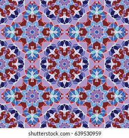 Abstract seamless pattern. In oriental style.