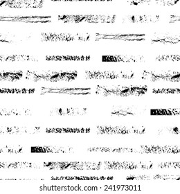 Abstract Seamless Pattern with Original Brushes. 
