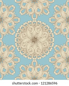 Abstract seamless pattern with ornament