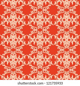 Abstract seamless pattern with ornament