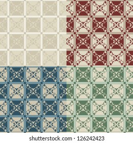 Abstract seamless pattern with ornament
