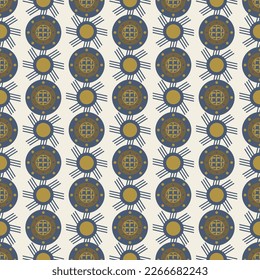 Abstrakter nahtloser Musterschmuck. Circle-Form-Element mit mehrfarbigem Hintergrund