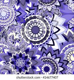 Abstract seamless pattern ornament. Mandala repeat pattern. Vintage background. Seamless pattern can be used for wallpaper, pattern fills, textile, fabric, wrapping, surface textures for design. 
