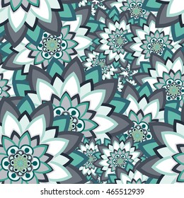 Abstract seamless pattern ornament. Mandala repeat pattern. Vintage background. Vector illustration.