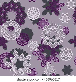 Abstract seamless pattern ornament. Mandala repeat pattern. Vintage background. Vector illustration.