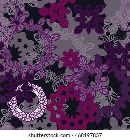 Abstract seamless pattern ornament. Mandala repeat pattern. Vintage background. Vector illustration.