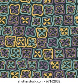 Abstract seamless pattern ornament. Mosaic seamless texture